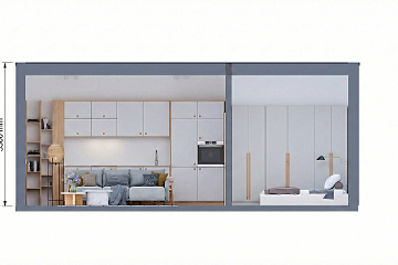 Maison 34 m² en bois isolé RE2020 avec permis de construire SISTERON V15_A1