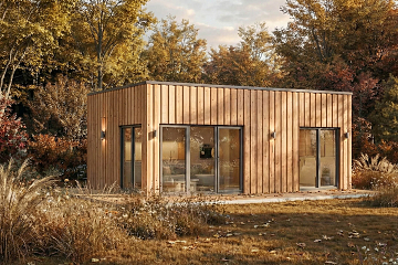 Maison 34 m² en bois isolé RE2020 avec permis de construire SISTERON V15_A1