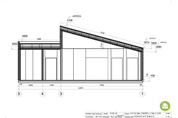 Maison 59 m² ossature bois résidentielle LIBORNE V16_A2_Mix