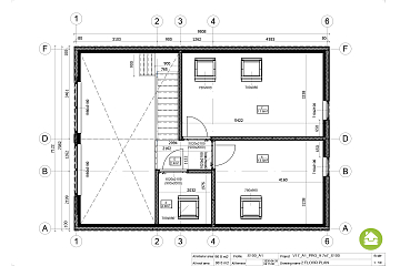 Maison 97 m² en bois kit RE2020 avec permis de construire QUIMPER V17_A1