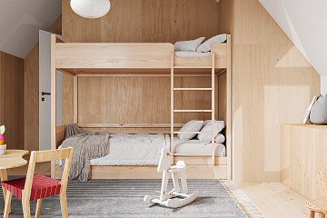 Maison 84 m² en bois kit RE2020 avec permis de construire LORMES V18_A1