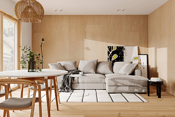 Maison 84 m² en bois kit RE2020 avec permis de construire LORMES V18_A1