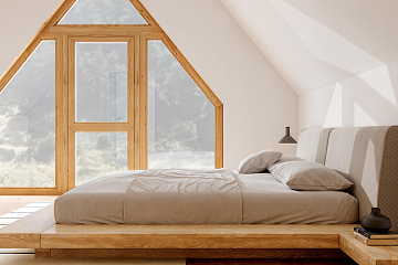 Maison 84 m² en bois kit RE2020 avec permis de construire LORMES V18_A1
