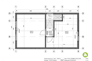 Maison 84 m² en bois kit RE2020 avec permis de construire LORMES V18_A1
