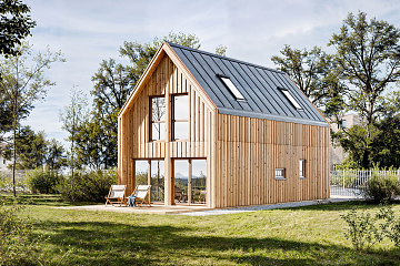 Maison 95 m² en bois kit RE2020 avec permis de construire AVORD V19_A1