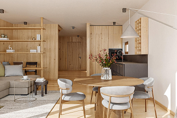 Maison 95 m² en bois kit RE2020 avec permis de construire AVORD V19_A1