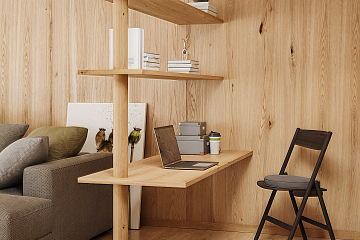 Maison 95 m² en bois kit RE2020 avec permis de construire AVORD V19_A1