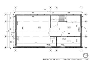 Maison 95 m² en bois kit RE2020 avec permis de construire AVORD V19_A1