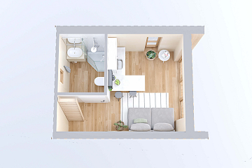 Chalet en bois habitable TULLE V1_A1