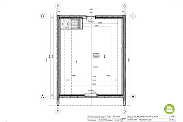 Chalet 29 m² en bois kit RE2020 avec permis de construire TULLE V1_A1