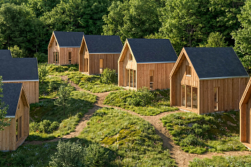 Chalet 29 m² en bois kit RE2020 avec permis de construire TULLE V1_A1_ROI