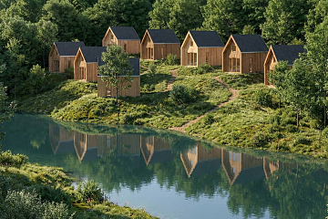 Chalet 29 m² en bois kit RE2020 avec permis de construire TULLE V1_A1_ROI