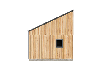 Maison 26 m² en bois kit RE2020 avec permis de construire GIAT V20_A1