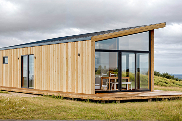 Maison 43 m² en bois kit RE2020 avec permis de construire VELLES V21_A1