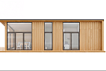 Maison 43 m² en bois kit RE2020 avec permis de construire VELLES V21_A1