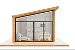 Maison 43 m² en bois kit RE2020 avec permis de construire VELLES V21_A1