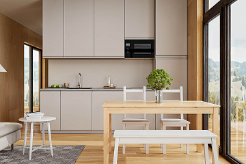 Maison 43 m² en bois kit RE2020 avec permis de construire VELLES V21_A1