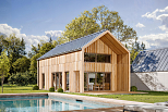 Maison 80 m² en bois kit RE2020 avec permis de construire VITTEL V23_A1