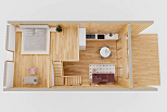 Maison 80 m² en bois kit RE2020 avec permis de construire VITTEL V23_A1