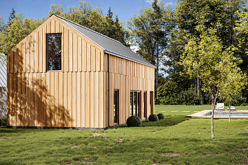 Maison 80 m² en bois kit RE2020 avec permis de construire VITTEL V23_A1
