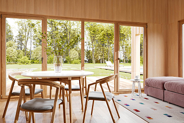 Maison 80 m² en bois kit RE2020 avec permis de construire VITTEL V23_A1