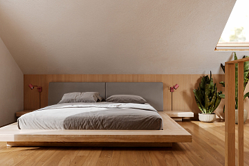 Maison 80 m² en bois kit RE2020 avec permis de construire VITTEL V23_A1
