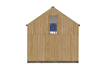 Maison 80 m² en bois kit RE2020 avec permis de construire VITTEL V23_A1