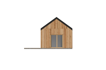 Maison 62 m² en bois kit RE2020 avec permis de construire CABOURG   V24.1_A2_Mix
