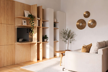 Maison 62 m² en bois kit RE2020 avec permis de construire CABOURG   V24.1_A2_Mix