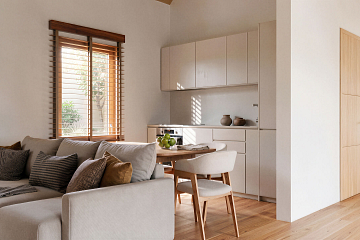 Maison 62 m² en bois kit RE2020 avec permis de construire CABOURG   V24.1_A2_Mix