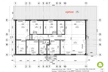 Maison 113 m² en bois kit RE2020 avec permis de construire ROUEN V25_A2_Mix1