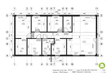 Maison 113 m² en bois kit RE2020 avec permis de construire ROUEN V25_A2_Mix1