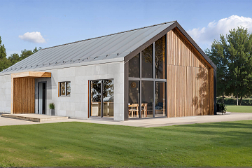 Maison 100 m² en bois kit RE2020 avec permis de construire ROUEN V25_A4_Mix