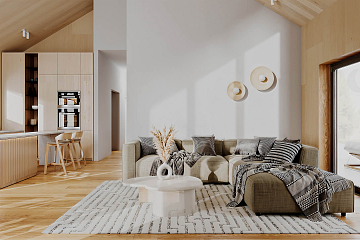 Maison 100 m² en bois kit RE2020 avec permis de construire ROUEN V25_A4_Mix