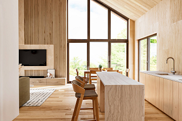 Maison 100 m² en bois kit RE2020 avec permis de construire ROUEN V25_A4_Mix