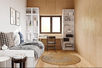 Maison 100 m² en bois kit RE2020 avec permis de construire ROUEN V25_A4_Mix