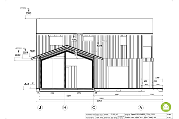 Maison 141 m² en bois kit RE2020 avec permis de construire MORZINE   V28_A1