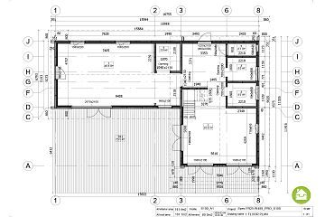 Maison 141 m² en bois kit RE2020 avec permis de construire MORZINE   V28_A1