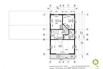 Maison 141 m² en bois kit RE2020 avec permis de construire MORZINE   V28_A1