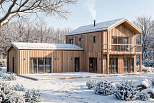 Maison 141 m² en bois kit RE2020 avec permis de construire MORZINE   V28_A1