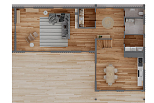Maison 141 m² en bois kit RE2020 avec permis de construire MORZINE   V28_A1