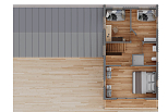 Maison 141 m² en bois kit RE2020 avec permis de construire MORZINE   V28_A1