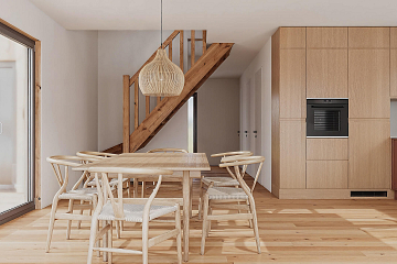 Maison 141 m² en bois kit RE2020 avec permis de construire MORZINE   V28_A1