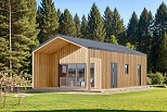 Maison 44 m² en bois kit RE2020 avec permis de construire DINAN V2.1_A1