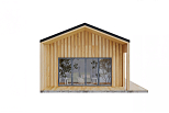 Maison 44 m² en bois kit RE2020 avec permis de construire DINAN V2.1_A1