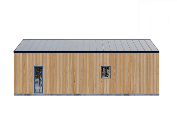Maison 44 m² en bois kit RE2020 avec permis de construire DINAN V2.1_A1