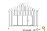 Maison ossature bois ORANGE V2_A1, 45m2, 11,1x5,8, construction rapide, personnalisable, éco-énergétique