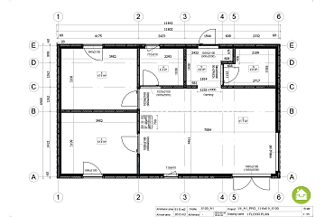 Maison 91 m² en bois isolé RE2020 avec permis de construire BOURGES V4_A1
