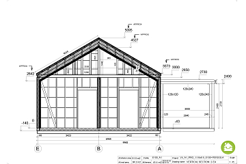 Maison 91 m² en bois isolé RE2020 avec permis de construire BOURGES V4_A1