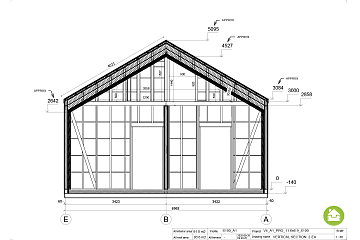 Maison 91 m² en bois isolé RE2020 avec permis de construire BOURGES V4_A1